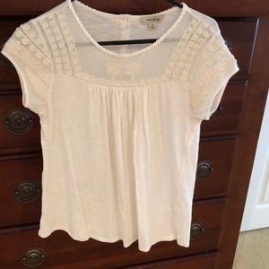 Lucky brand cream blouse